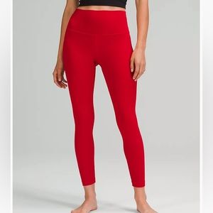 NWT red lululemon align leggings